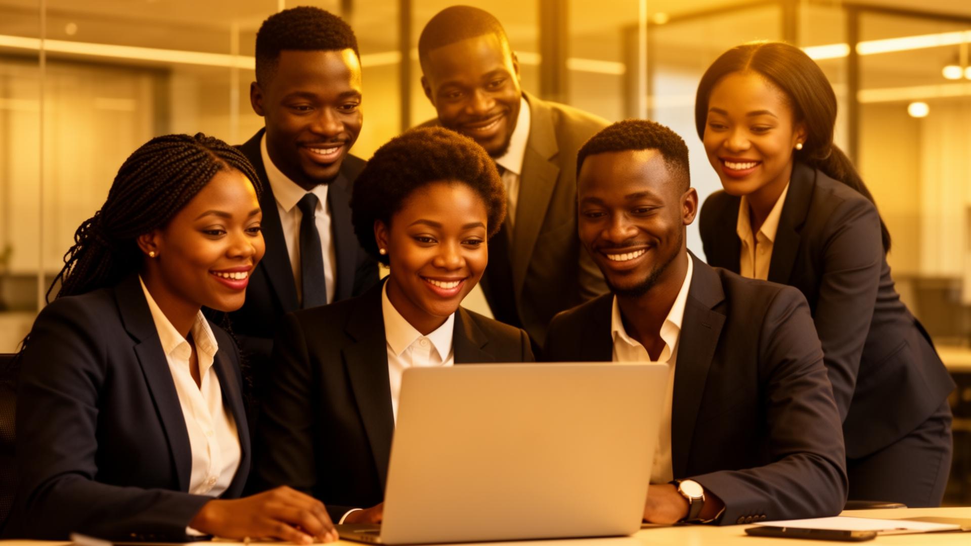 Ghanaian professionals collaborating